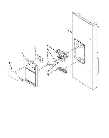 Dispenser front parts