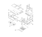 Kenmore Elite 59678533800 shelf parts diagram