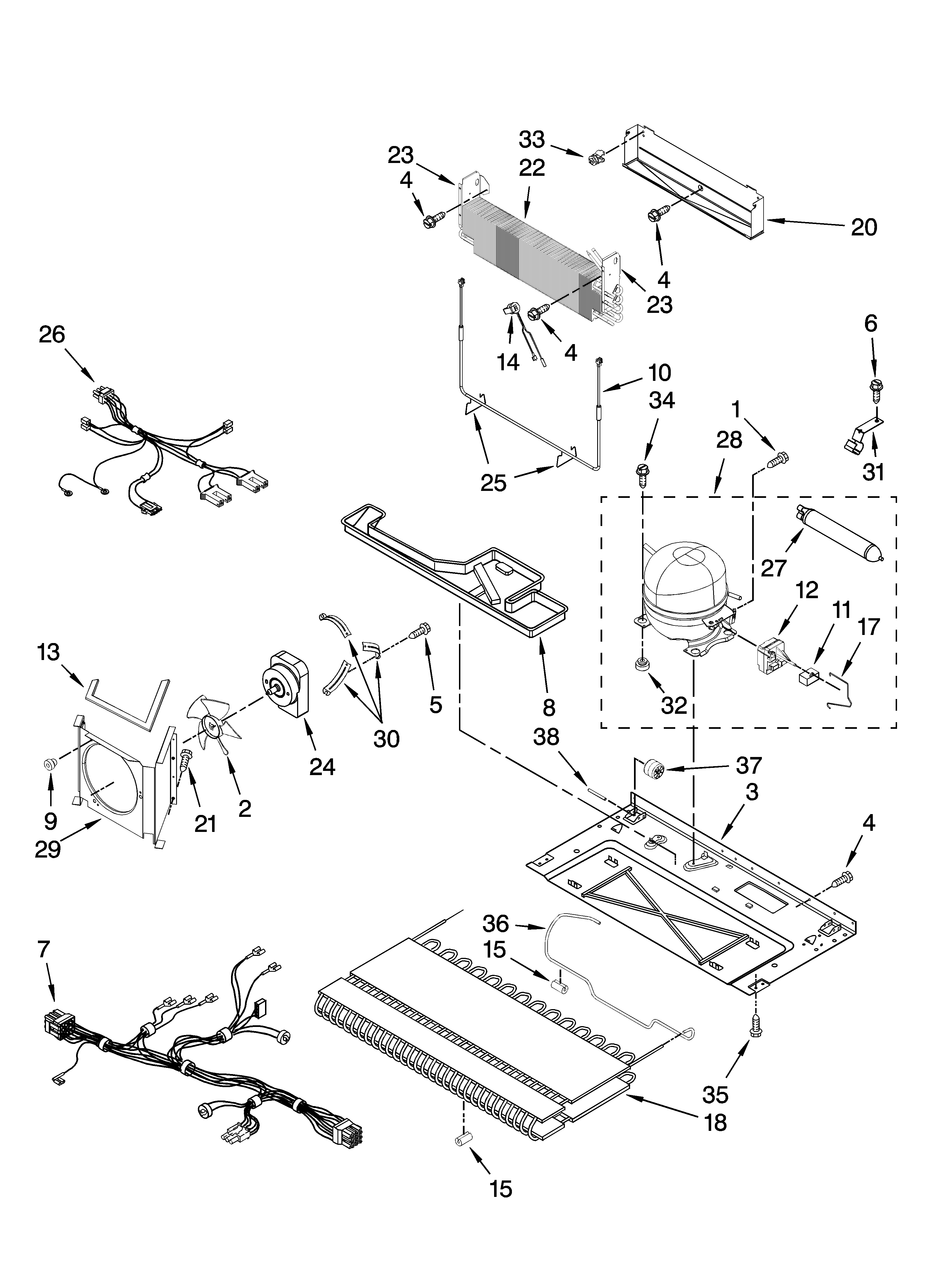 Unit parts, optional parts (not included)