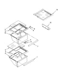 Refrigerator shelf parts