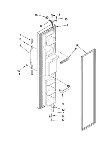 Freezer door parts