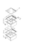 Refrigerator shelf parts
