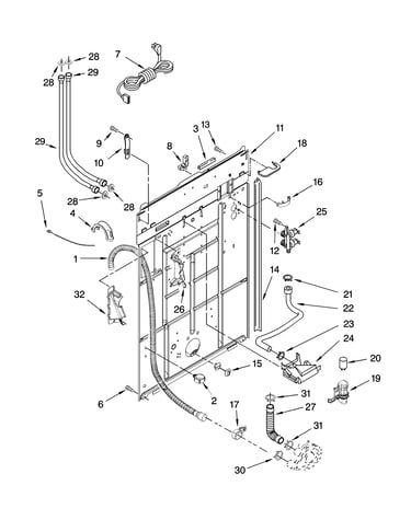 Rear panel parts