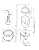 Agitator, basket and tub parts