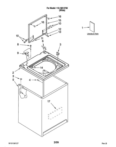 Top and cabinet parts