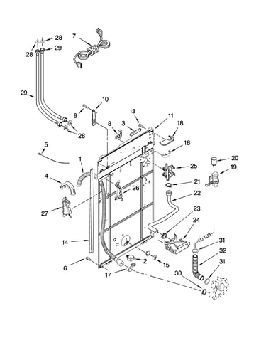Rear panel parts