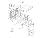 Kenmore Elite 11047711801 top and cabinet parts diagram