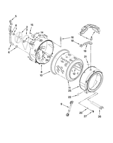 Tub and basket parts