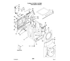 Kenmore Elite 11047798801 top and cabinet parts diagram