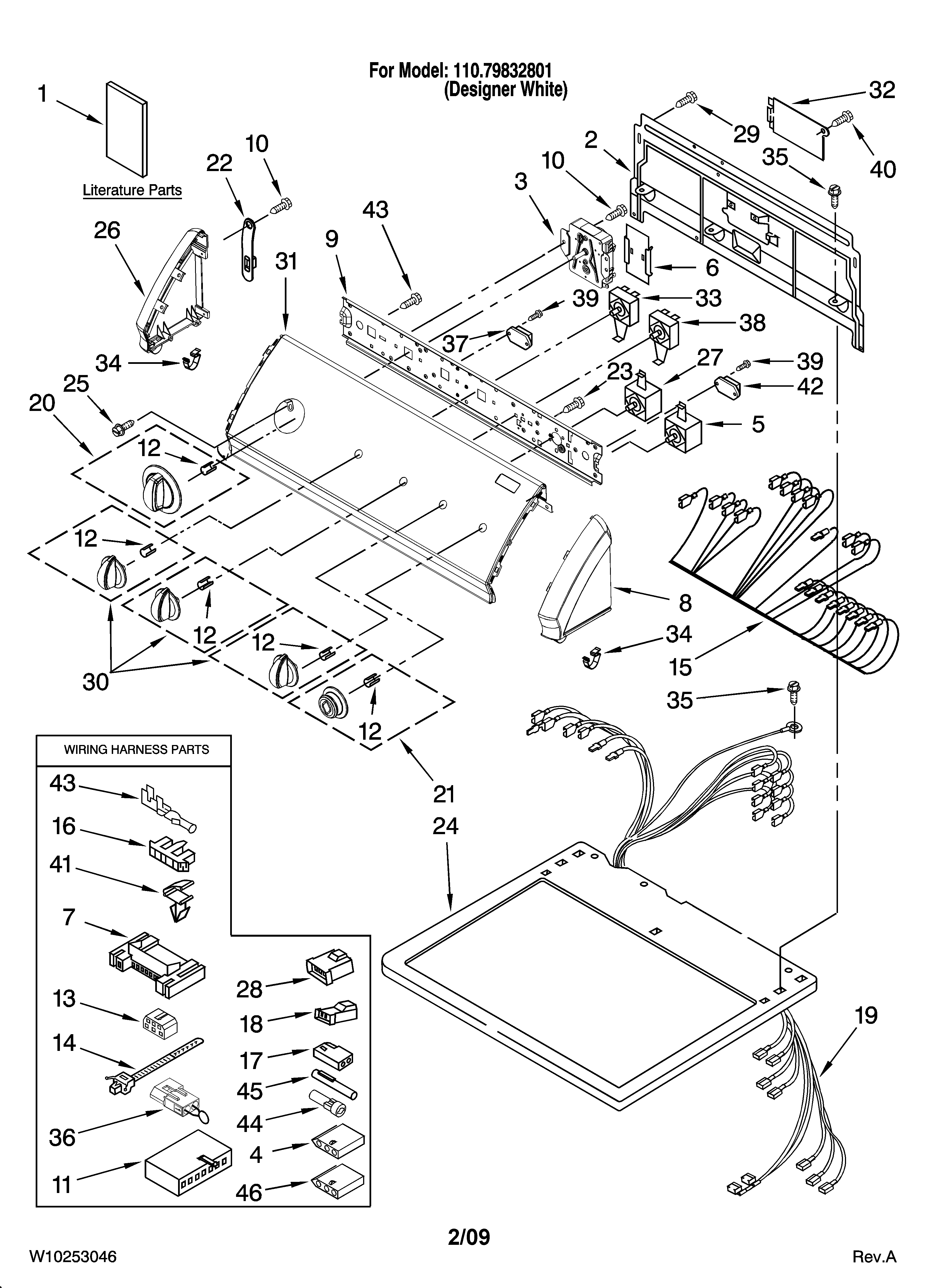 Top and console parts