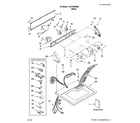 Kenmore 110C79592800 top and console parts diagram