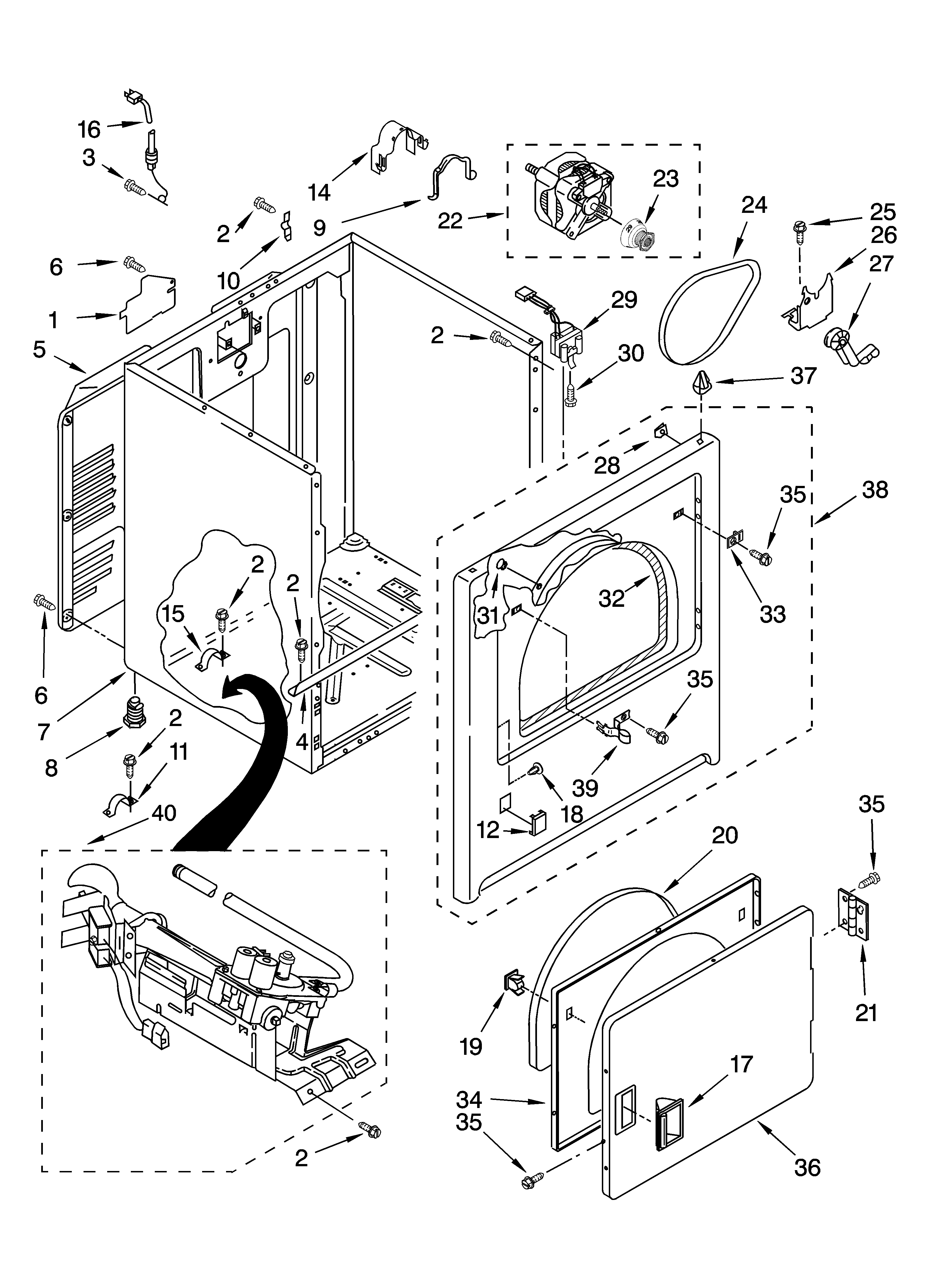 Cabinet parts