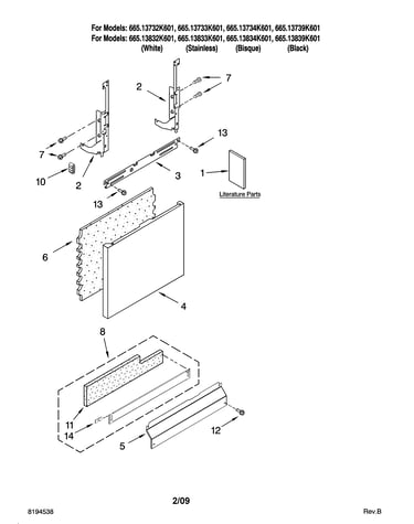 Door and panel parts