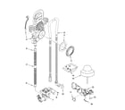 Kenmore 66513739K601 fill, overflow and drain parts diagram