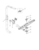 Upper wash and rinse parts