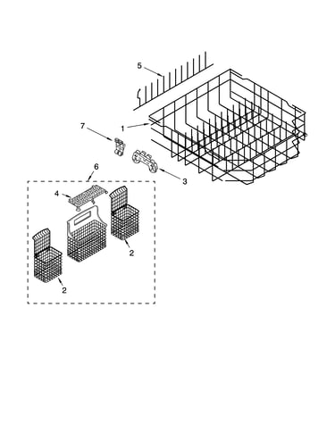 Lower rack parts