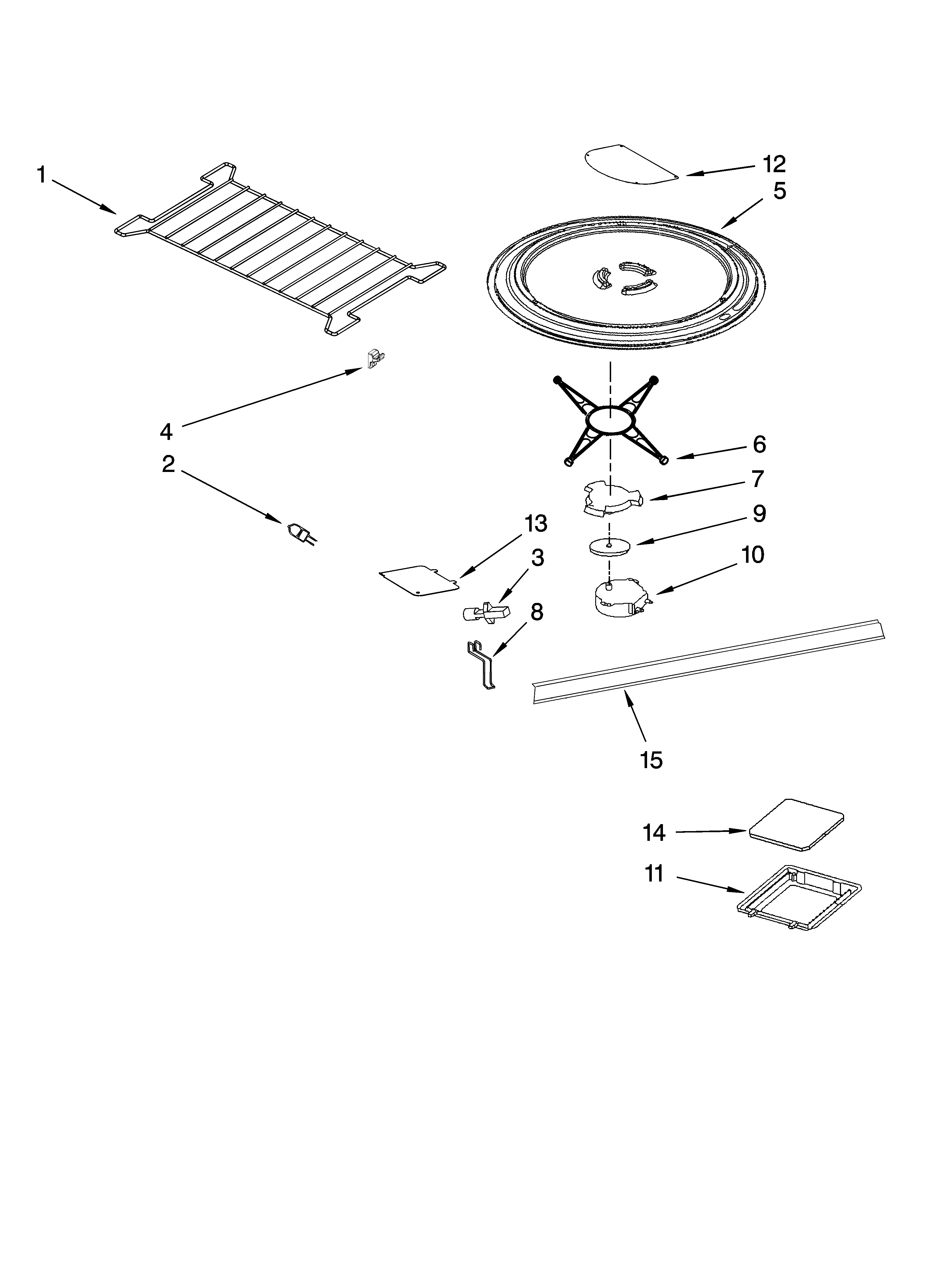 Rack and turntable parts