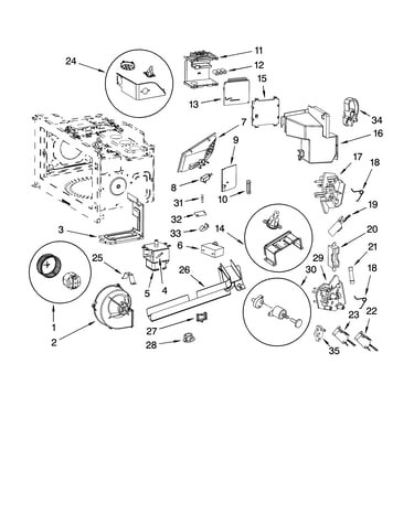 Interior and air flow parts