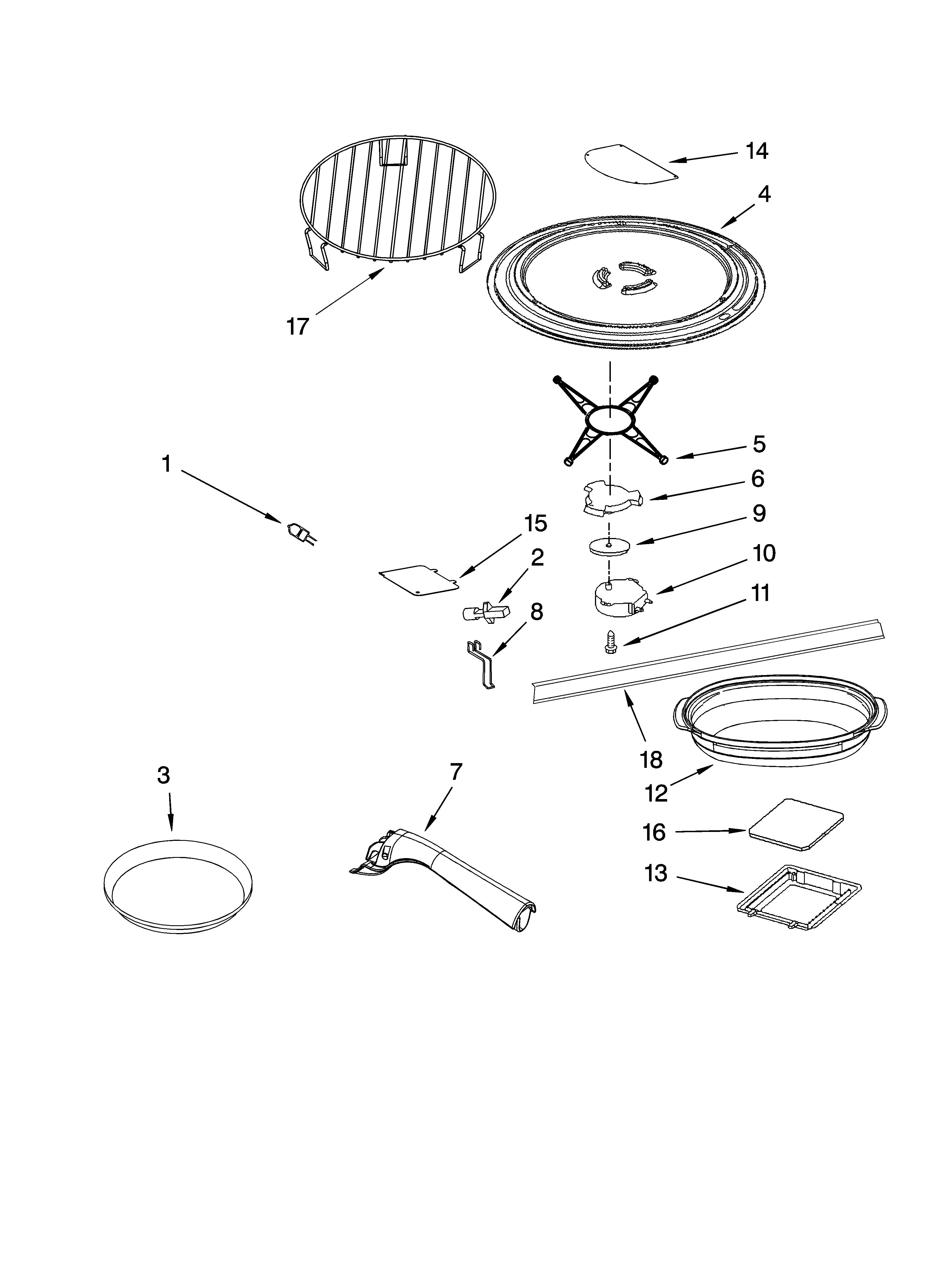 RACK AND TURNTABLE PARTS