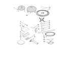Kenmore 66588559900 rack and turntable parts diagram