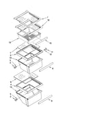 Refrigerator shelf parts