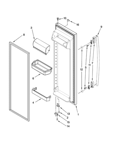 Refrigerator door parts