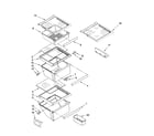 Kenmore Elite 10657874800 refrigerator shelf parts diagram