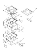 Refrigerator shelf parts