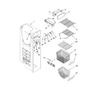 Kenmore Elite 10657872800 freezer liner parts diagram