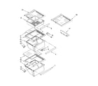 Kenmore 10658144800 refrigerator shelf parts diagram