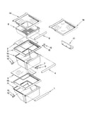 Refrigerator shelf parts