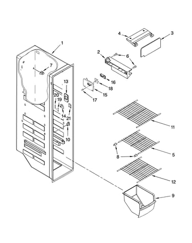 Freezer liner parts