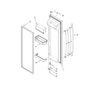 Kenmore 10658323801 refrigerator door parts diagram