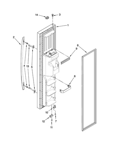 Freezer door parts