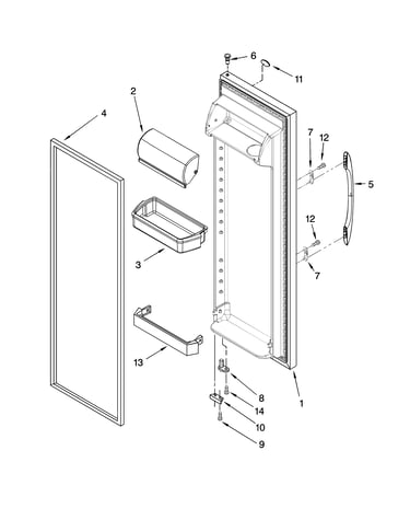 Refrigerator door parts