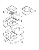 Refrigerator shelf parts