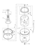 Agitator, basket and tub parts