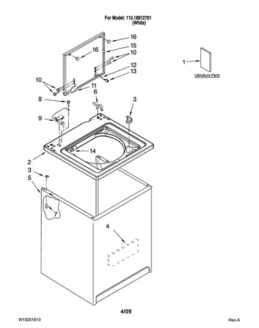 Top and cabinet parts