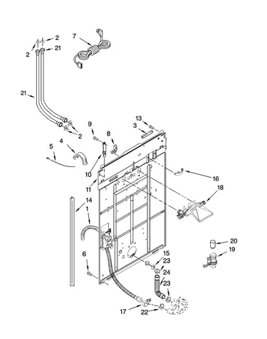 Rear panel parts