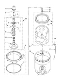Agitator, basket and tub parts