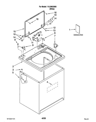 Top and cabinet parts