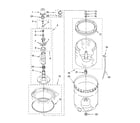 Kenmore 11029832800 agitator, basket and tub parts diagram