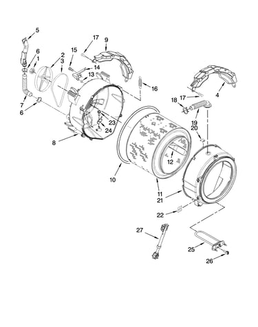 Tub and basket parts