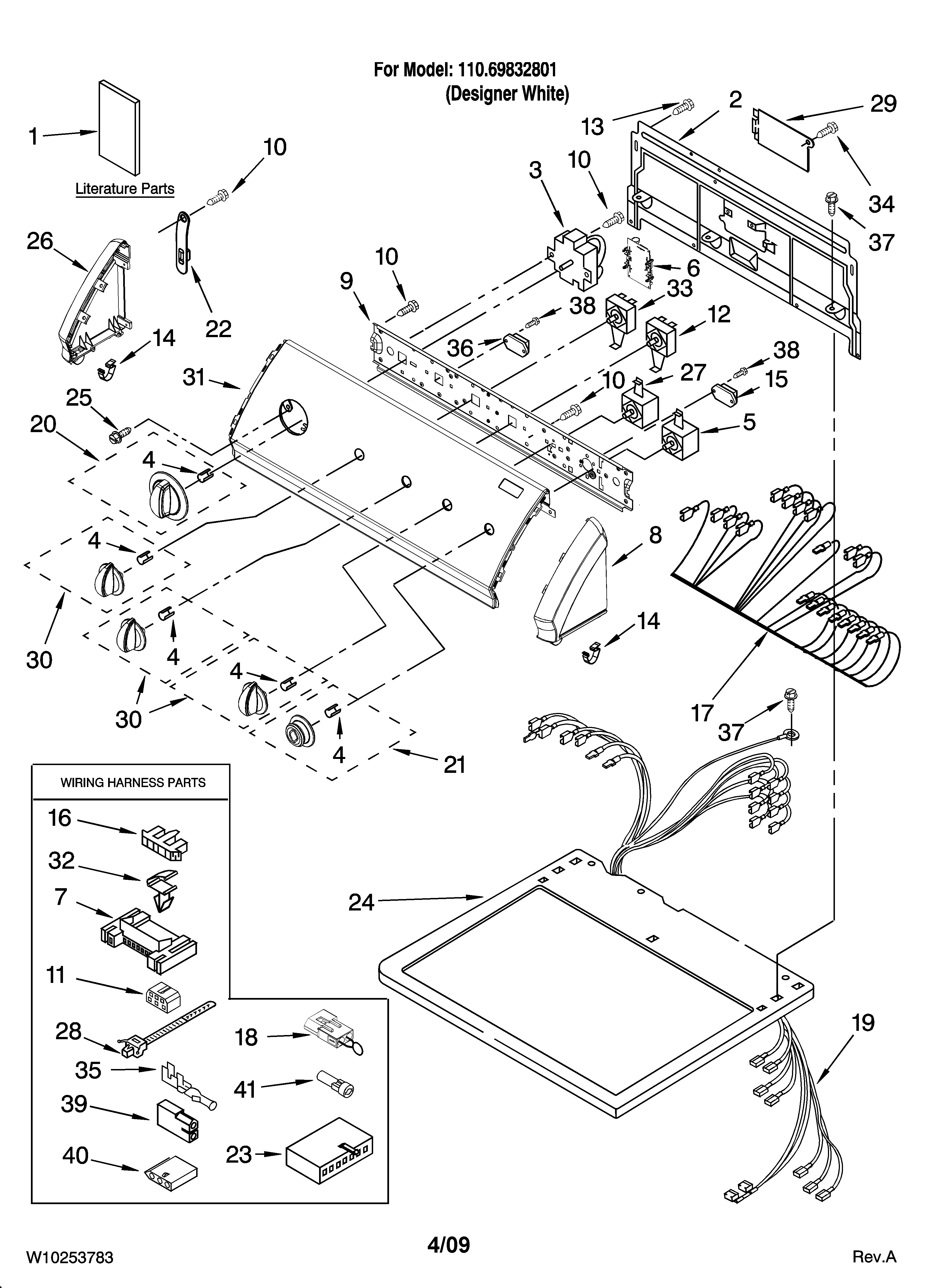 Top and console parts