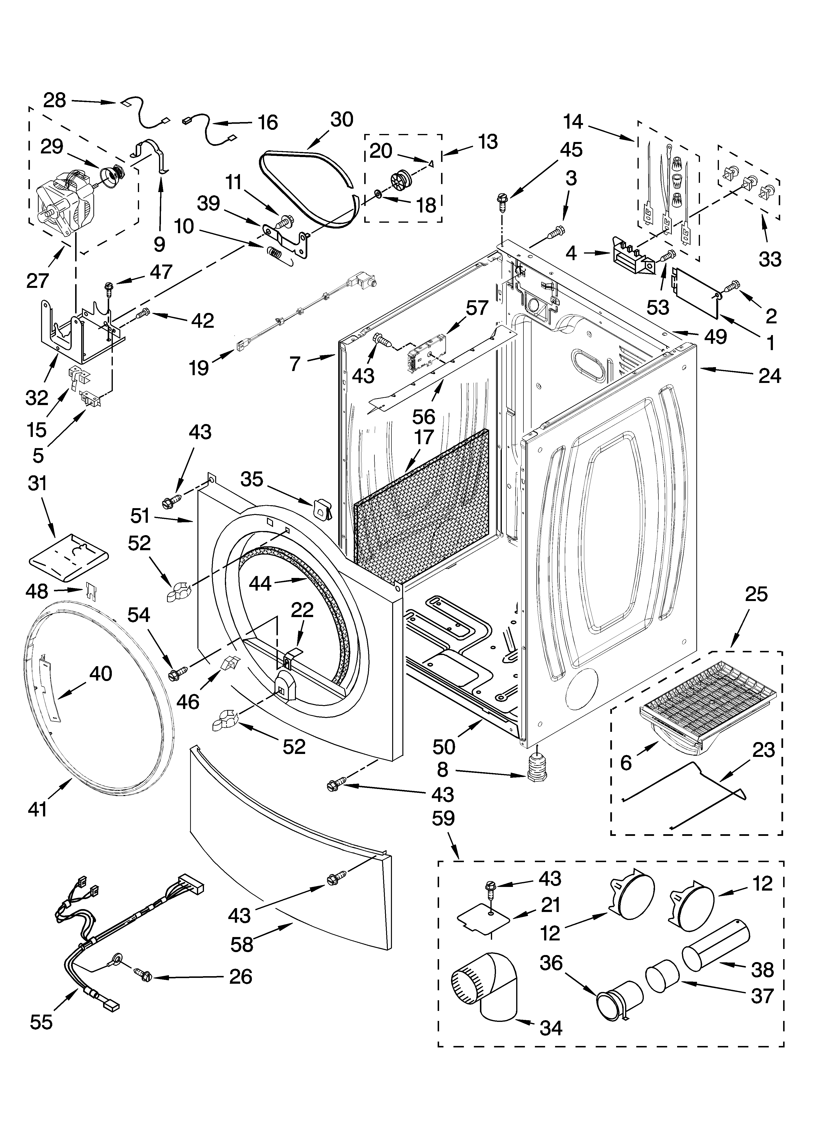 Cabinet parts