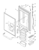 Refrigerator door parts