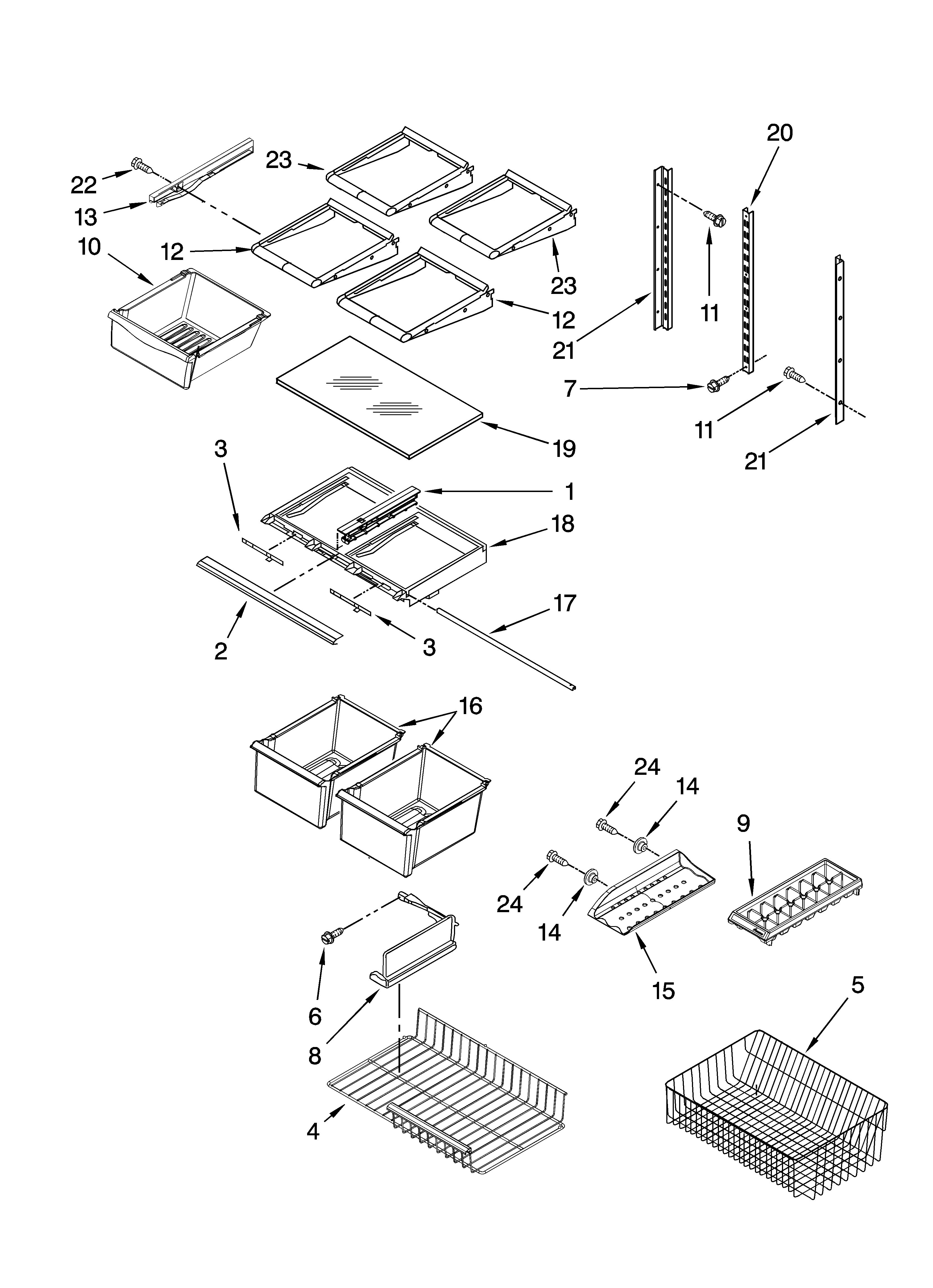 Shelf parts