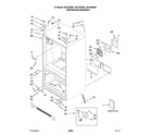 Kenmore 59678333801 cabinet parts diagram