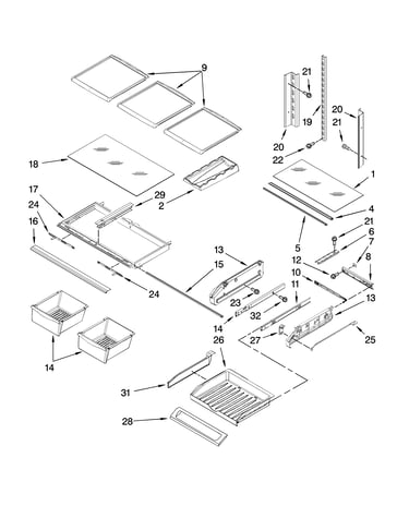 Shelf parts