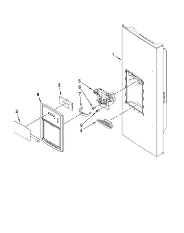 Dispenser front parts